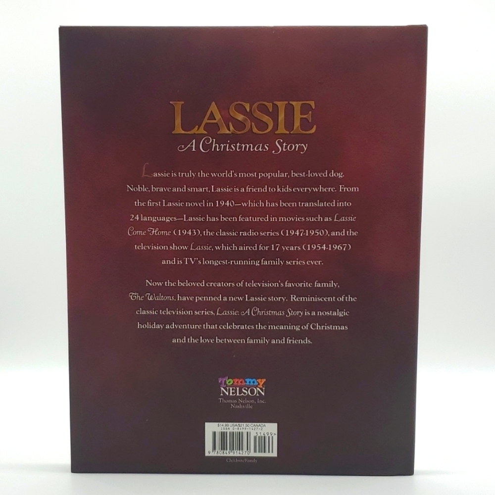 NWOT LASSIE A Christmas Story | Earl Hamner | Don Sipes | Christmas Picture Book - Picture 3 of 4
